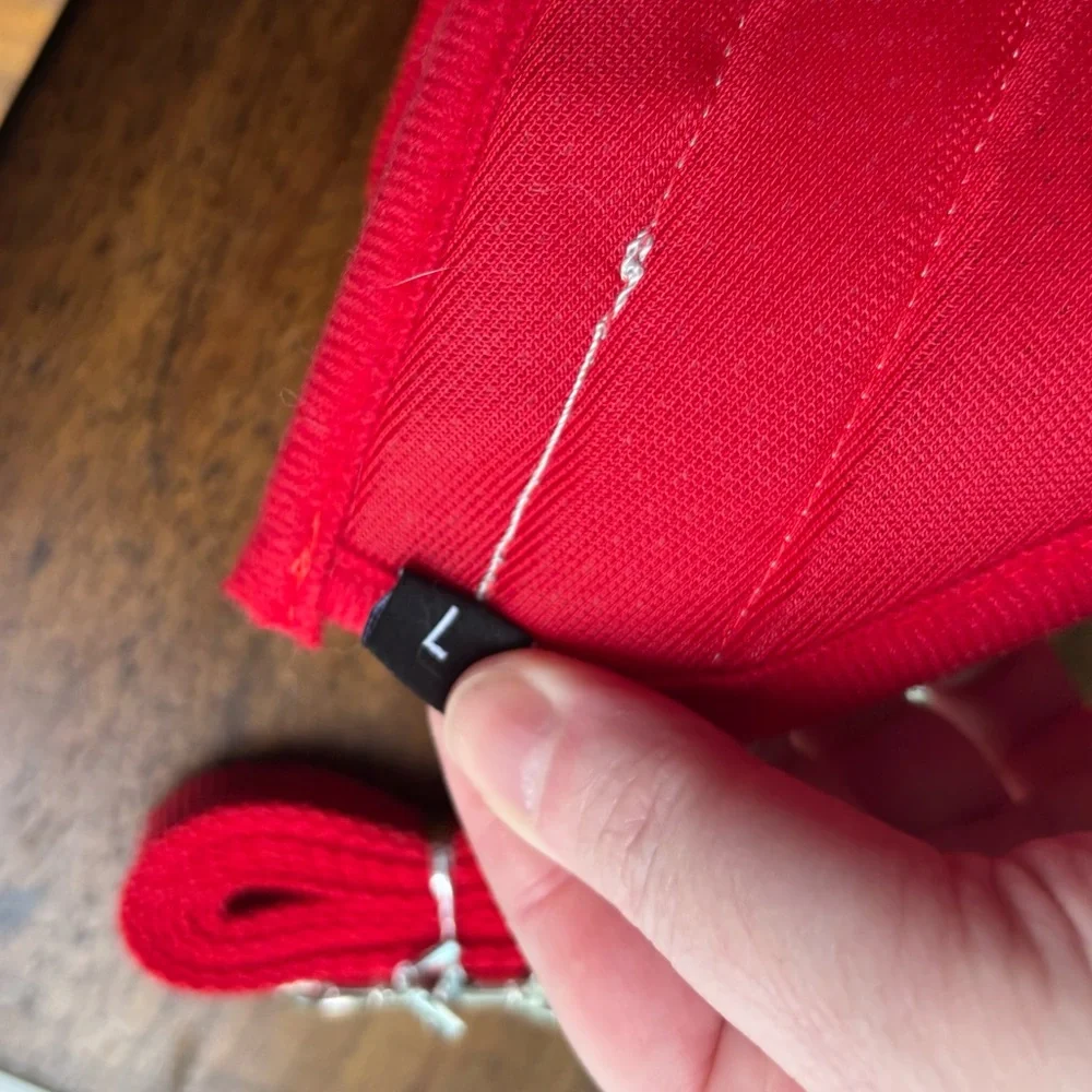 Travel cat large harness leash red